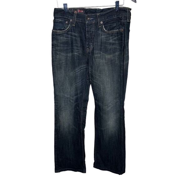 Y2K GAP 1969 Crosshatch Denim Pants Straight Fit Men’s size 29x30 - Picture 1 of 8